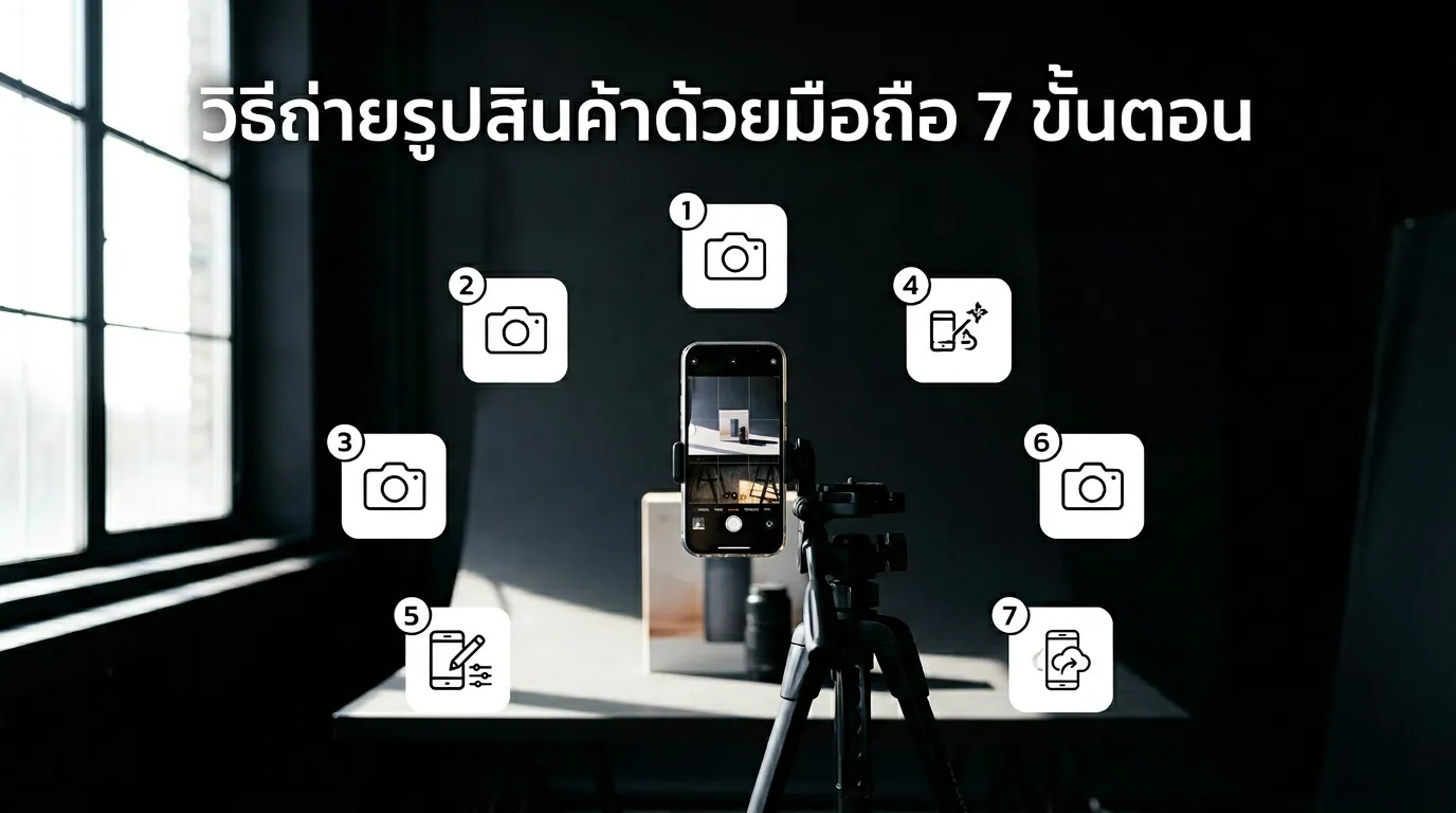 วิธีถ่ายรูปสินค้าด้วยมือถือให้สวย — 7 ขั้นตอนสำหรับคนขายของออนไลน์